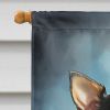 Black and Tan Chihuahua Happy Birthday House Flag Large Porch Sleeve Pole Decorative Outside Yard Banner Artwork Wall Hanging, Polyester, House Size