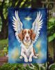 Brittany Spaniel My Angel Garden Flag Mailbox Flag Decorative Yard Flag Banner Outside Patio Artwork Yard Flower Beds, Garden Size, Multicolor