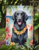 Flat-Coated Retriever Luau Garden Flag Mailbox Flag Decorative Yard Flag Banner Outside Patio Artwork Yard Flower Beds, Garden Size, Multicolor