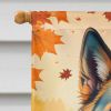 Belgian Tervuren Fall House Flag Large Porch Sleeve Pole Decorative Outside Yard Banner Artwork Wall Hanging, Polyester, House Size, Multicolor