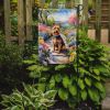 Australian Terrier Spring Garden Garden Flag Mailbox Flag Decorative Yard Flag Banner Outside Patio Artwork Yard Flower Beds, Garden Size, Multicolor