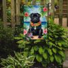 Black Pug Luau Garden Flag Mailbox Flag Decorative Yard Flag Banner Outside Patio Artwork Yard Flower Beds, Garden Size, Multicolor