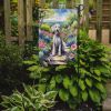 Bedlington Terrier Spring Garden Garden Flag Mailbox Flag Decorative Yard Flag Banner Outside Patio Artwork Yard Flower Beds, Garden Size, Multicolor