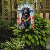 Flat-Coated Retriever Luau Garden Flag Mailbox Flag Decorative Yard Flag Banner Outside Patio Artwork Yard Flower Beds, Garden Size, Multicolor