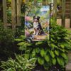 Australian Shepherd Spring Garden Garden Flag Mailbox Flag Decorative Yard Flag Banner Outside Patio Artwork Yard Flower Beds, Garden Size, Multicolor