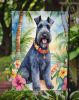 Kerry Blue Terrier Luau Garden Flag Mailbox Flag Decorative Yard Flag Banner Outside Patio Artwork Yard Flower Beds, Garden Size, Multicolor