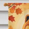 Chow Chow Fall House Flag Large Porch Sleeve Pole Decorative Outside Yard Banner Artwork Wall Hanging, Polyester, House Size, Multicolor