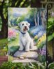 Sealyham Terrier Spring Path Garden Flag Mailbox Flag Decorative Yard Flag Banner Outside Patio Artwork Yard Flower Beds, Garden Size, Multicolor