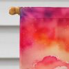 Begonias in Color House Flag Large Porch Sleeve Pole Decorative Outside Yard Banner Artwork Wall Hanging, Polyester, House Size, Multicolor