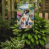 Saint Bernard Spring Path Garden Flag Mailbox Flag Decorative Yard Flag Banner Outside Patio Artwork Yard Flower Beds, Garden Size, Multicolor