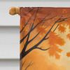 Sheltie Fall House Flag Large Porch Sleeve Pole Decorative Outside Yard Banner Artwork Wall Hanging, Polyester, House Size, Multicolor