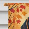 Beagle Fall House Flag Large Porch Sleeve Pole Decorative Outside Yard Banner Artwork Wall Hanging, Polyester, House Size, Multicolor