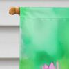 Vermont Red Clover in Watercolor House Flag Large Porch Sleeve Pole Decorative Outside Yard Banner Artwork Wall Hanging, Polyester, House Size