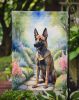 Belgian Malinois Spring Garden Garden Flag Mailbox Flag Decorative Yard Flag Banner Outside Patio Artwork Yard Flower Beds, Garden Size, Multicolor