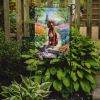 Redbone Coonhound Spring Path Garden Flag Mailbox Flag Decorative Yard Flag Banner Outside Patio Artwork Yard Flower Beds, Garden Size, Multicolor