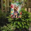 Silky Terrier Luau Garden Flag Mailbox Flag Decorative Yard Flag Banner Outside Patio Artwork Yard Flower Beds, Garden Size, Multicolor