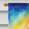 Daffodils in Color House Flag Large Porch Sleeve Pole Decorative Outside Yard Banner Artwork Wall Hanging, Polyester, House Size, Multicolor