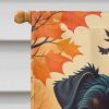 Affenpinscher Fall House Flag Large Porch Sleeve Pole Decorative Outside Yard Banner Artwork Wall Hanging, Polyester, House Size, Multicolor