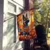 Belgian Malinois Fall House Flag Large Porch Sleeve Pole Decorative Outside Yard Banner Artwork Wall Hanging, Polyester, House Size, Multicolor