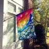 Daisies in Color House Flag Large Porch Sleeve Pole Decorative Outside Yard Banner Artwork Wall Hanging, Polyester, House Size, Multicolor
