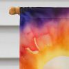 Iris in Color House Flag Large Porch Sleeve Pole Decorative Outside Yard Banner Artwork Wall Hanging, Polyester, House Size, Multicolor