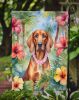 Redbone Coonhound Luau Garden Flag Mailbox Flag Decorative Yard Flag Banner Outside Patio Artwork Yard Flower Beds, Garden Size, Multicolor
