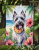 Skye Terrier Luau Garden Flag Mailbox Flag Decorative Yard Flag Banner Outside Patio Artwork Yard Flower Beds, Garden Size, Multicolor