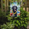Curly-Coated Retriever Luau Garden Flag Mailbox Flag Decorative Yard Flag Banner Outside Patio Artwork Yard Flower Beds, Garden Size, Multicolor