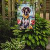 German Shorthaired Pointer Luau Garden Flag Mailbox Flag Decorative Yard Flag Banner Outside Patio Artwork Yard Flower Beds, Garden Size, Multicolor