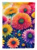 Chrysanthemums in Color Garden Flag Mailbox Flag Decorative Yard Flag Banner Outside Patio Artwork Yard Flower Beds, Garden Size, Multicolor