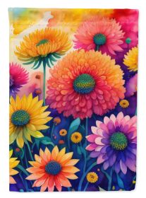 Chrysanthemums in Color Garden Flag Mailbox Flag Decorative Yard Flag Banner Outside Patio Artwork Yard Flower Beds, Garden Size, Multicolor