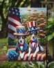 All American Rat Terrier Garden Flag Mailbox Flag Decorative Yard Flag Banner Outside Patio Artwork Yard Flower Beds, Garden Size, Multicolor