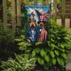 All American Airedale Terrier Garden Flag Mailbox Flag Decorative Yard Flag Banner Outside Patio Artwork Yard Flower Beds, Garden Size, Multicolor