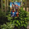 All American Belgian Malinois Garden Flag Mailbox Flag Decorative Yard Flag Banner Outside Patio Artwork Yard Flower Beds, Garden Size, Multicolor