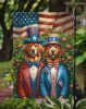 All American Chesapeake Bay Retriever Garden Flag Mailbox Flag Decorative Yard Flag Banner Outside Patio Artwork Yard Flower Beds, Garden Size