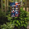 All American Bearded Collie Garden Flag Mailbox Flag Decorative Yard Flag Banner Outside Patio Artwork Yard Flower Beds, Garden Size, Multicolor