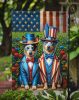 All American Australian Cattle Dog Garden Flag Mailbox Flag Decorative Yard Flag Banner Outside Patio Artwork Yard Flower Beds, Garden Size