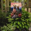 Belgian Malinois Two Hearts Garden Flag Mailbox Flag Decorative Yard Flag Banner Outside Patio Artwork Yard Flower Beds, Garden Size, Multicolor