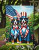 All American Bernese Mountain Dog Garden Flag Mailbox Flag Decorative Yard Flag Banner Outside Patio Artwork Yard Flower Beds, Garden Size, Multicolor
