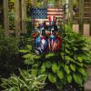 All American Great Dane Garden Flag Mailbox Flag Decorative Yard Flag Banner Outside Patio Artwork Yard Flower Beds, Garden Size, Multicolor