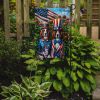 All American Welsh Springer Spaniel Garden Flag Mailbox Flag Decorative Yard Flag Banner Outside Patio Artwork Yard Flower Beds, Garden Size