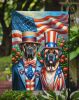 All American Mastiff Garden Flag Mailbox Flag Decorative Yard Flag Banner Outside Patio Artwork Yard Flower Beds, Garden Size, Multicolor