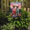 Boxer Two Hearts Garden Flag Mailbox Flag Decorative Yard Flag Banner Outside Patio Artwork Yard Flower Beds, Garden Size, Multicolor