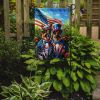All American German Shepherd Garden Flag Mailbox Flag Decorative Yard Flag Banner Outside Patio Artwork Yard Flower Beds, Garden Size, Multicolor