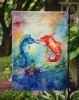 Seahorses Garden Flag Mailbox Flag Decorative Yard Flag Banner Outside Patio Artwork Yard Flower Beds, Garden Size, Multicolor