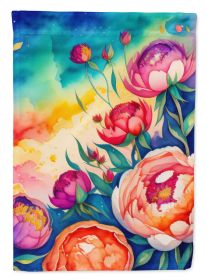 Peonies in Color Garden Flag Mailbox Flag Decorative Yard Flag Banner Outside Patio Artwork Yard Flower Beds, Garden Size, Multicolor