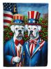 All American White Boxer Garden Flag Mailbox Flag Decorative Yard Flag Banner Outside Patio Artwork Yard Flower Beds, Garden Size, Multicolor