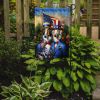 All American Borzoi Garden Flag Mailbox Flag Decorative Yard Flag Banner Outside Patio Artwork Yard Flower Beds, Garden Size, Multicolor