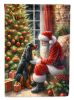 Gordon Setter and Santa Claus Garden Flag Mailbox Flag Decorative Yard Flag Banner Outside Patio Artwork Yard Flower Beds, Garden Size, Multicolor