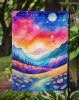 Periwinkles in Color Garden Flag Mailbox Flag Decorative Yard Flag Banner Outside Patio Artwork Yard Flower Beds, Garden Size, Multicolor